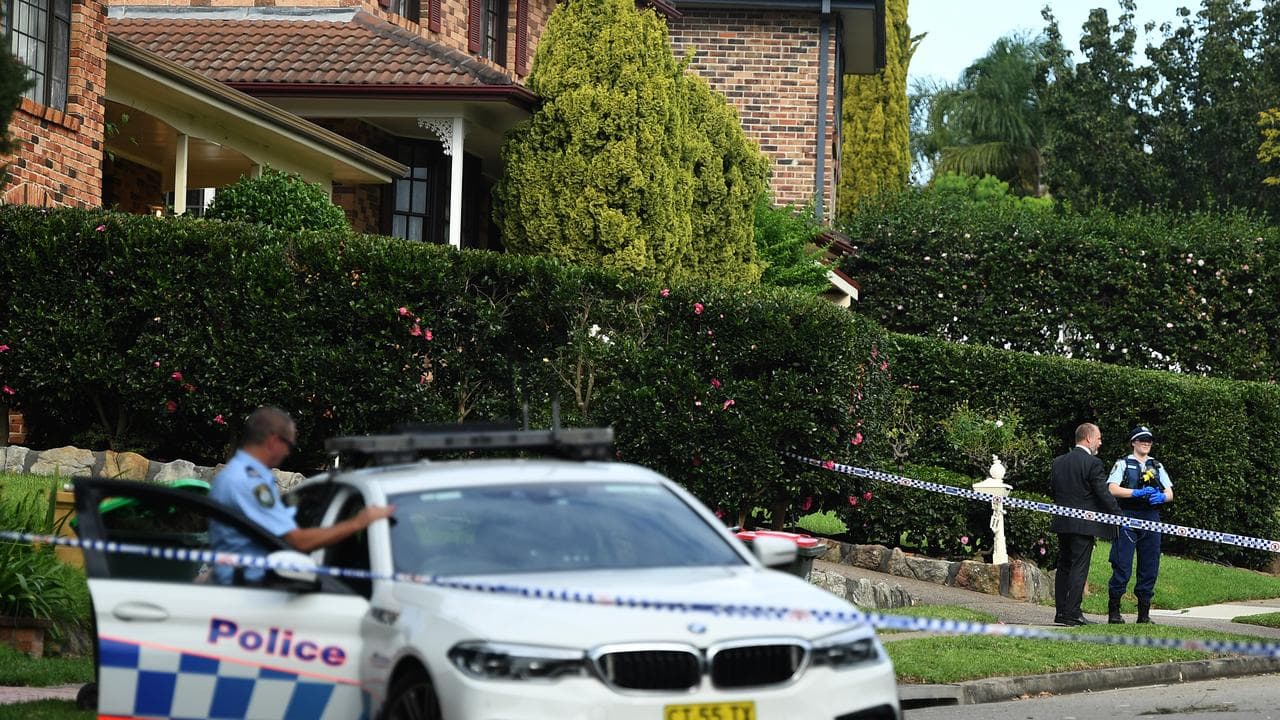 Home invasion crime scene in Cherrybrook (file)