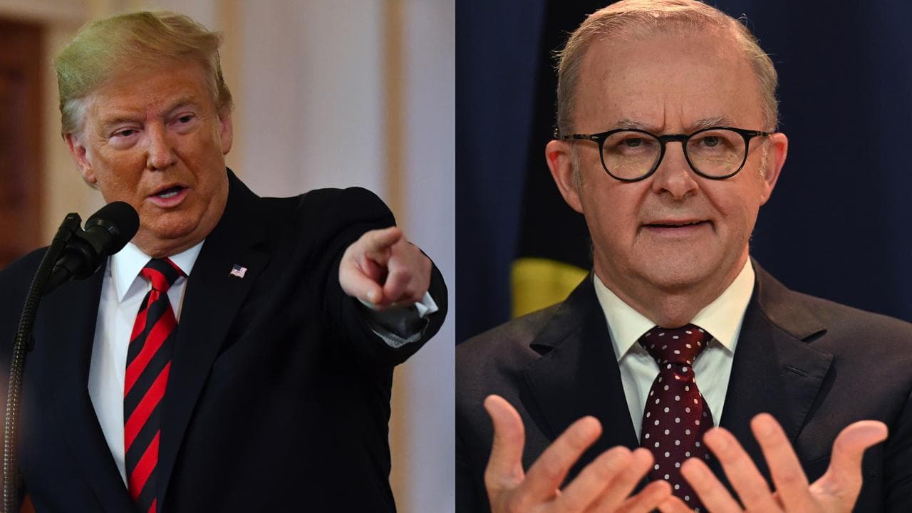 Donald Trump and Anthony Albanese