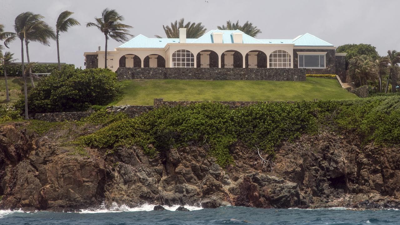 Jeffrey Epstein's privately-owned island in the US Virgin Islands