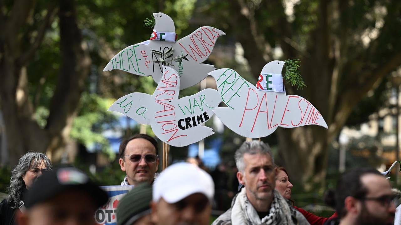 A protest against Israel's war in Gaza