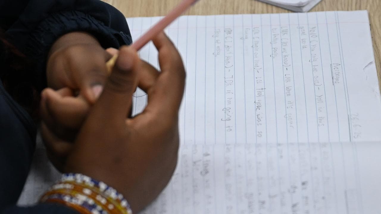 A student at a western Sydney primary school