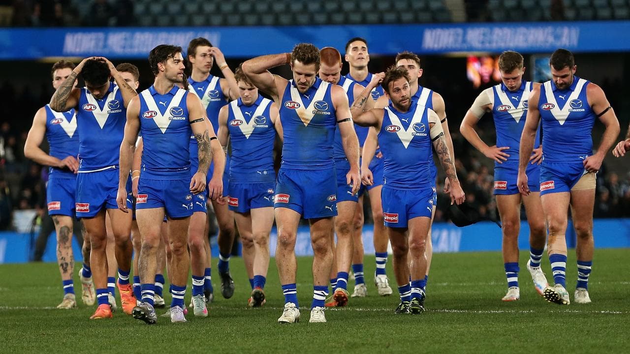 North Melbourne players were left scratching their heads.