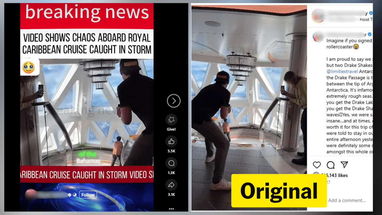 Screenshots from Facebook and Instagram.