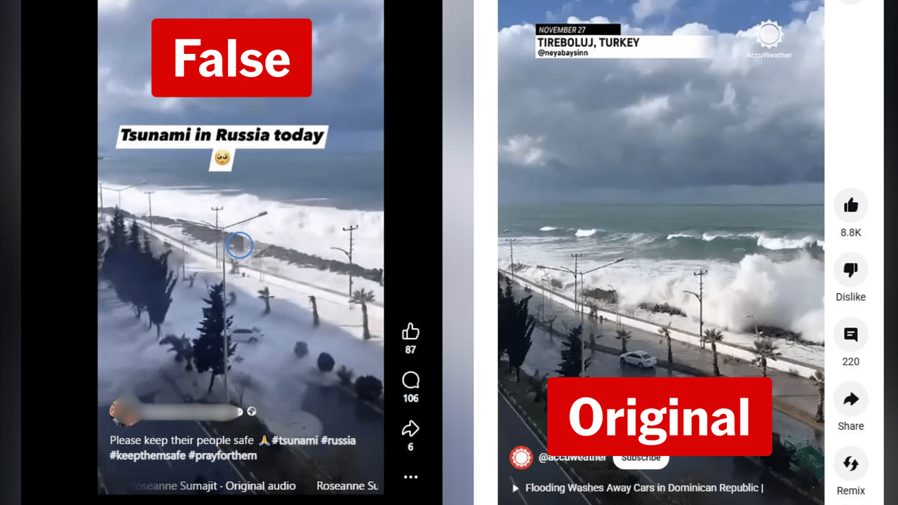 Screenshots of social media posts.