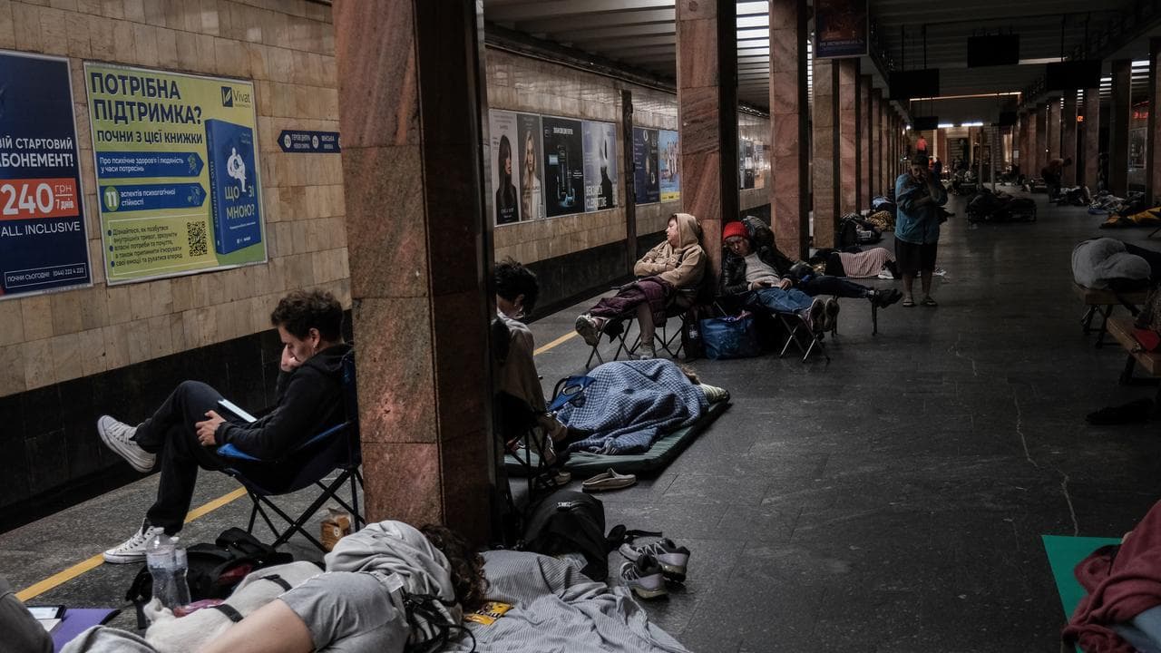 Russian strikes on Kyiv