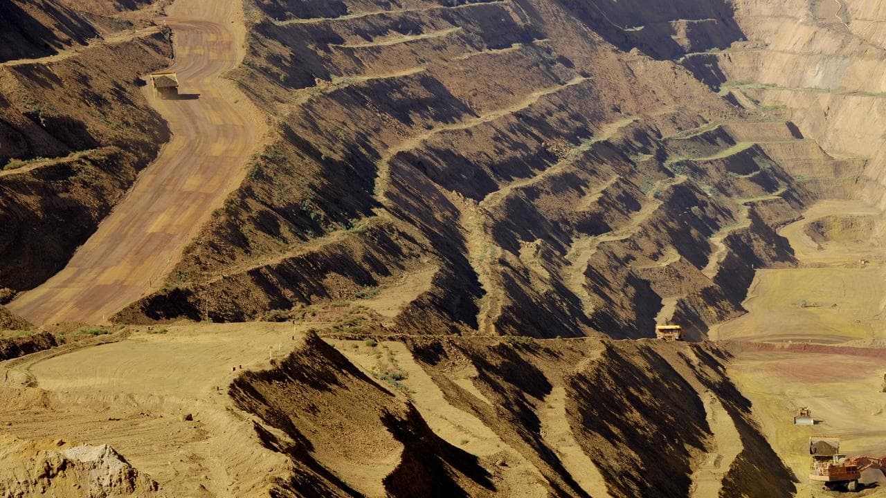 Iron ore mining in the Pilbara region of WA