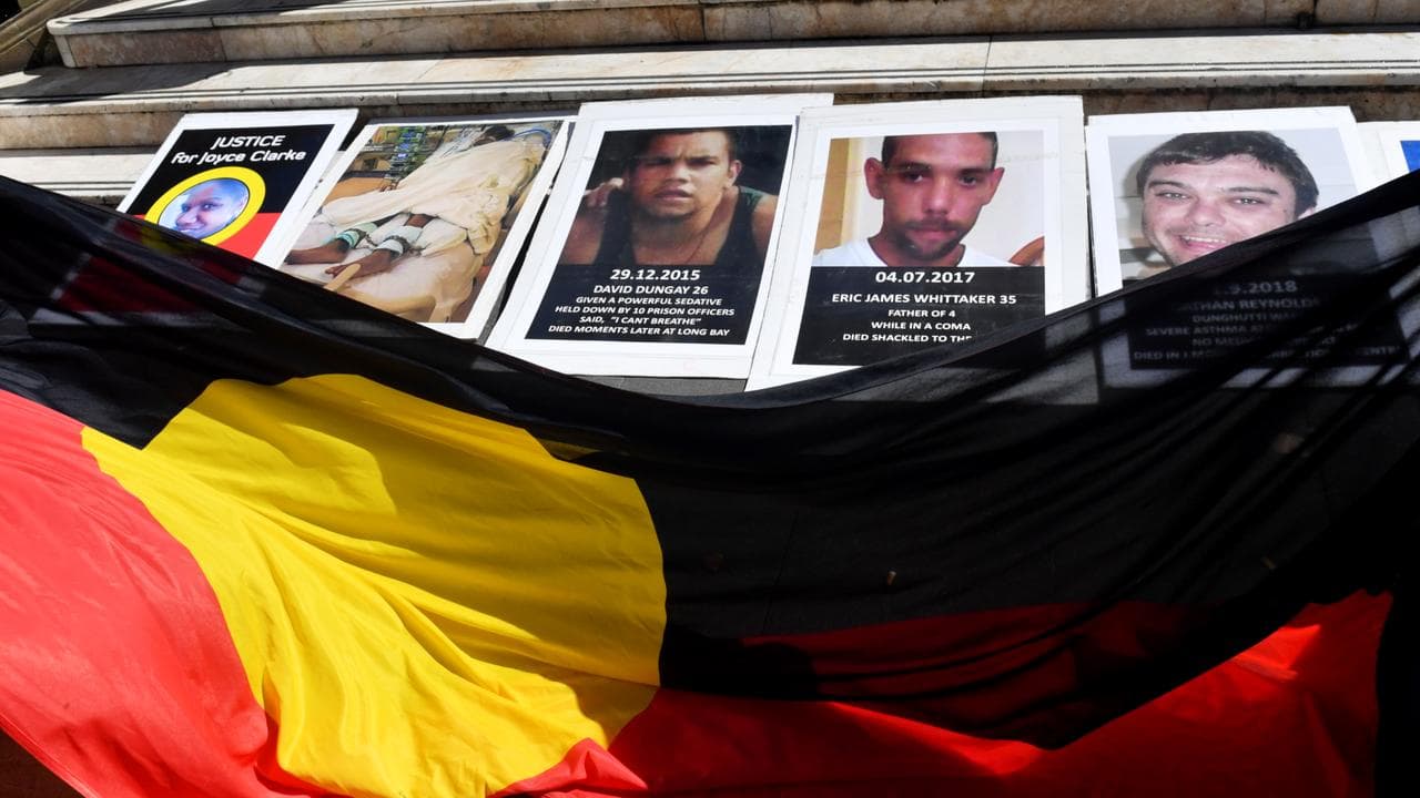 Deaths in custody rally (file)