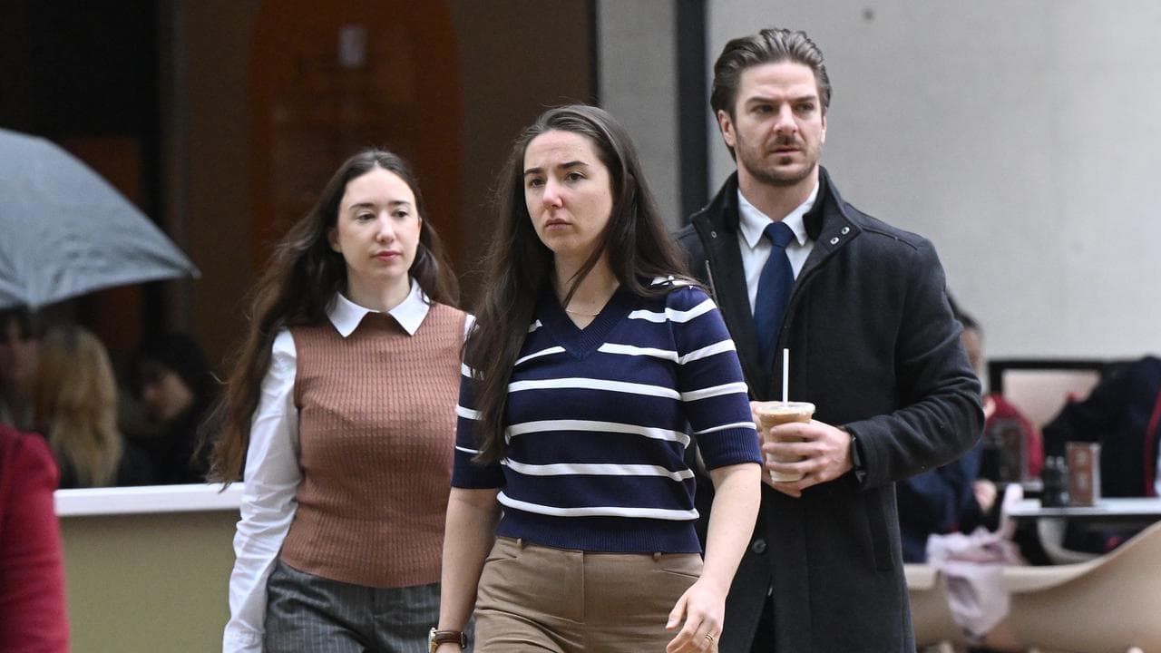 The family of Graeme Davidson arrive at the Supreme Court
