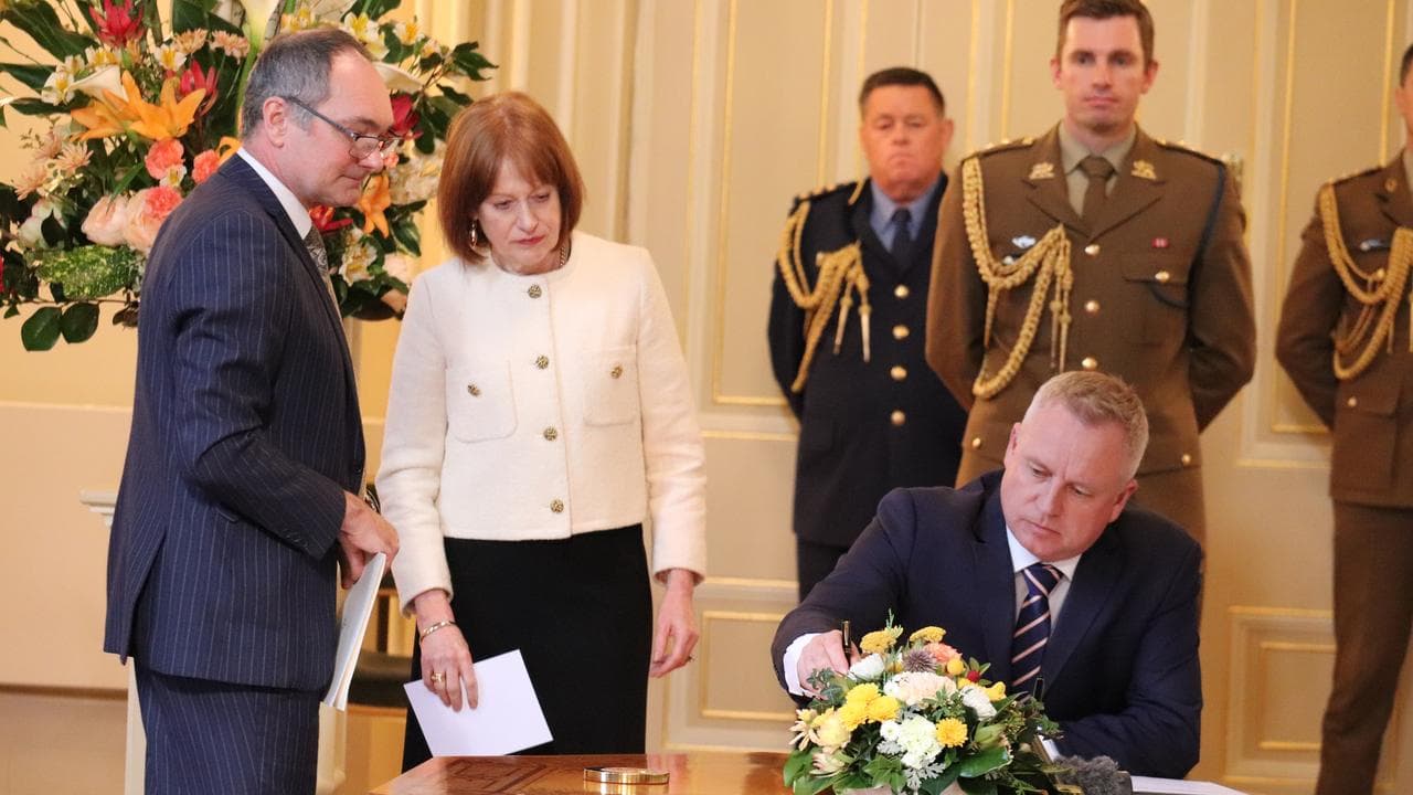 TASMANIAN LIBERALS CABINET SWEARING IN