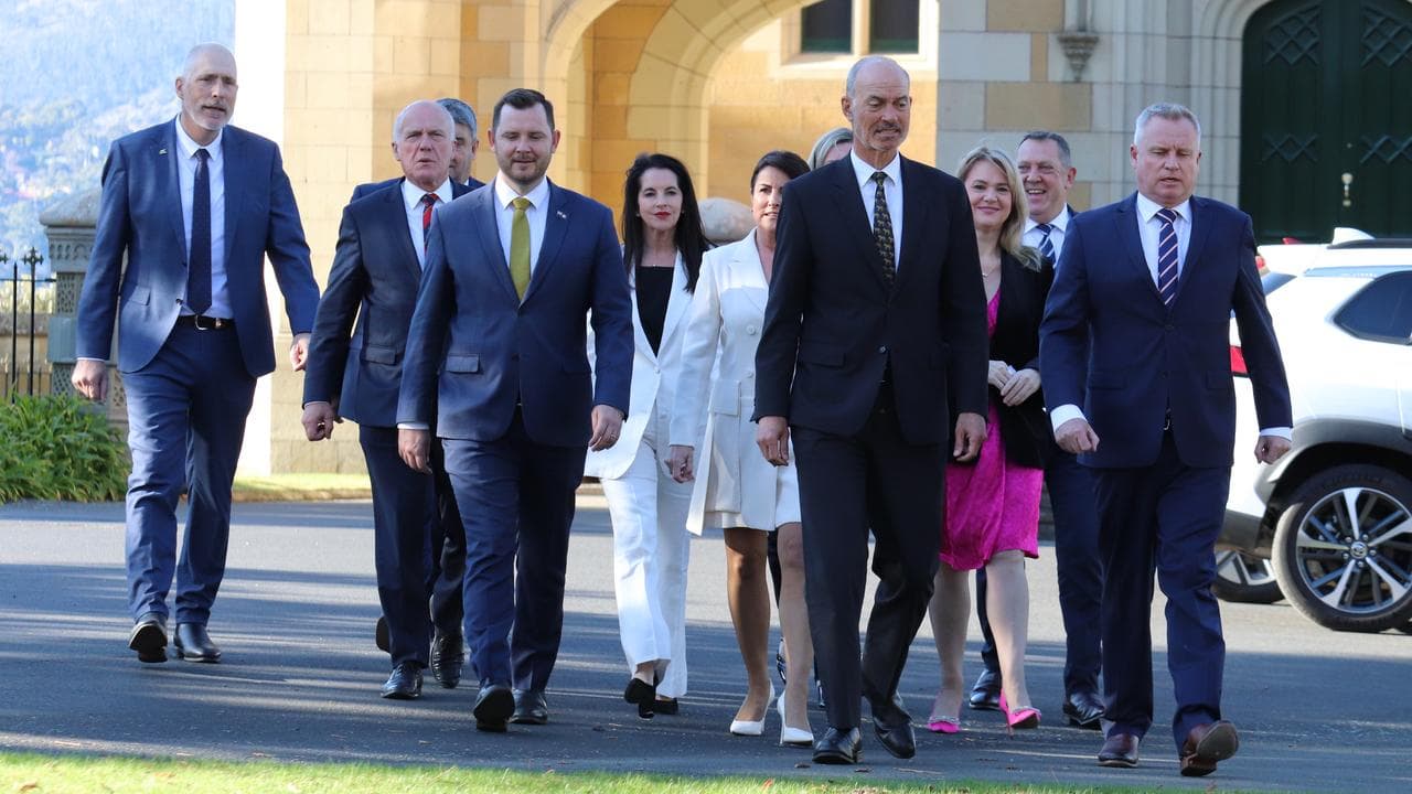 TASMANIAN LIBERALS CABINET SWEARING IN