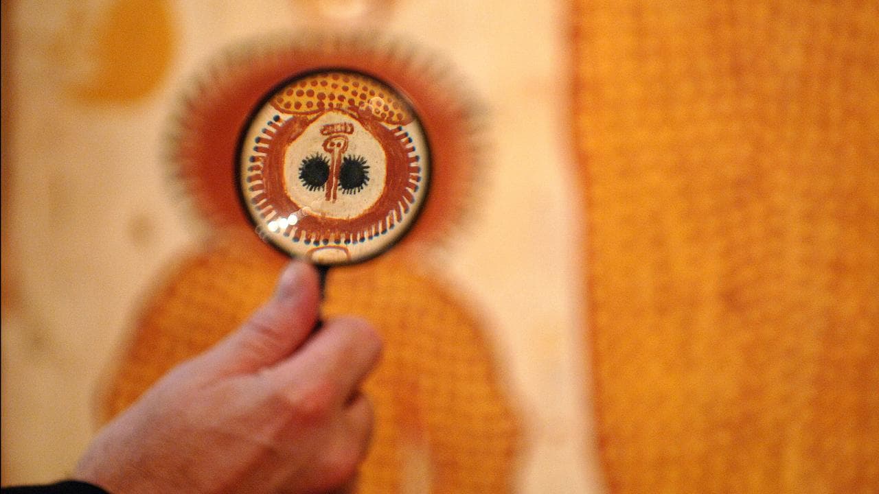 Painting Wanjina 1971 by Charlie Numbulmoore, Sotheby's Melbourne 2006