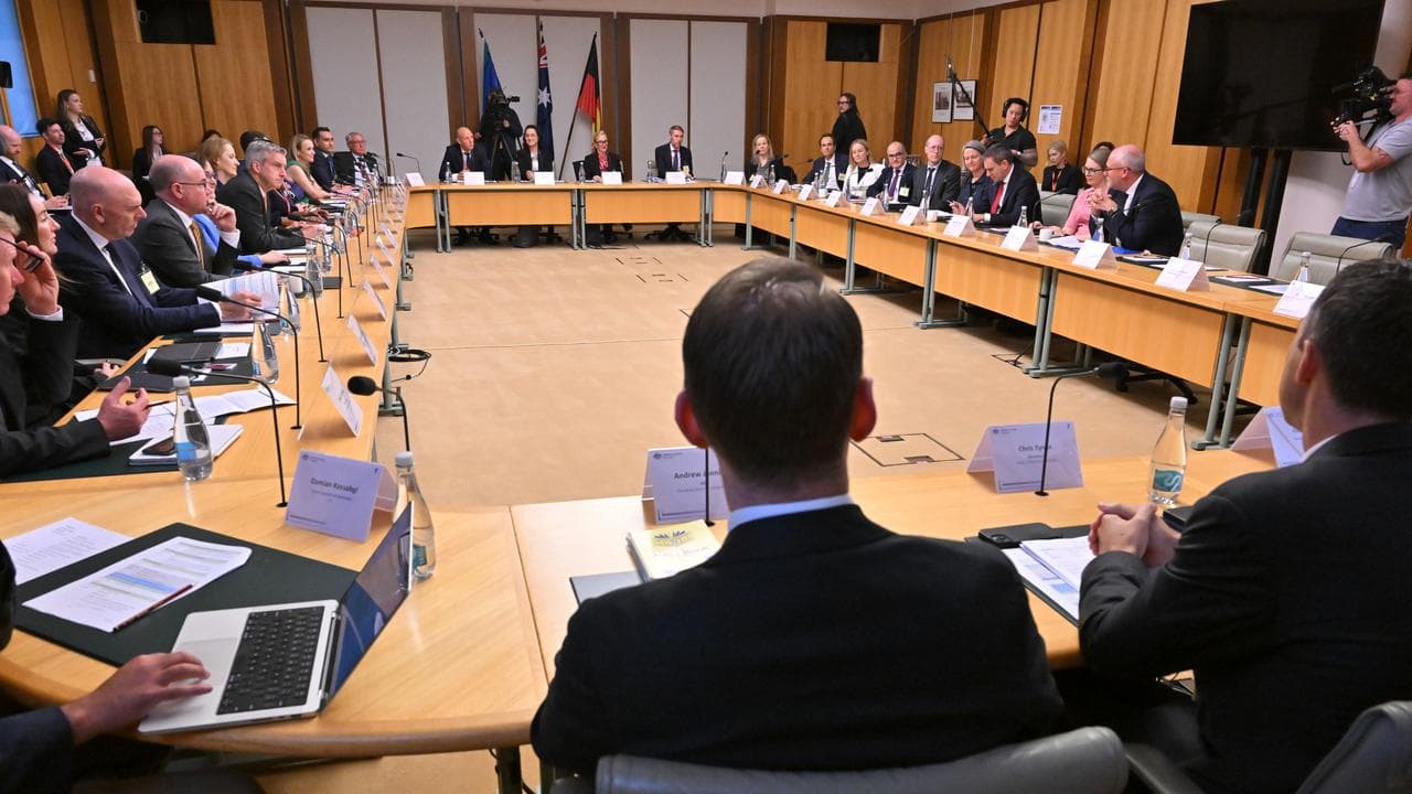 Treasurer Jim Chalmers at an Investor Roundtable (file)