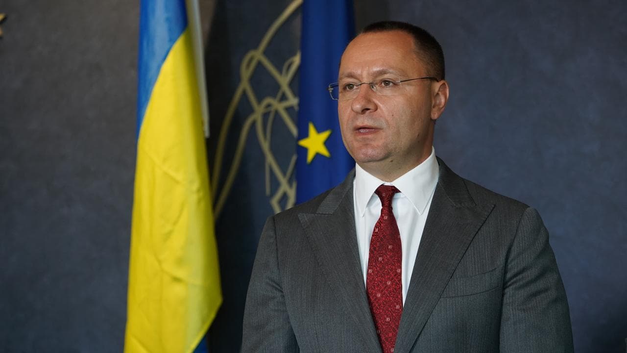 Ukrainian ambassador to Australia Vasyl Myroshnychenko (file image)