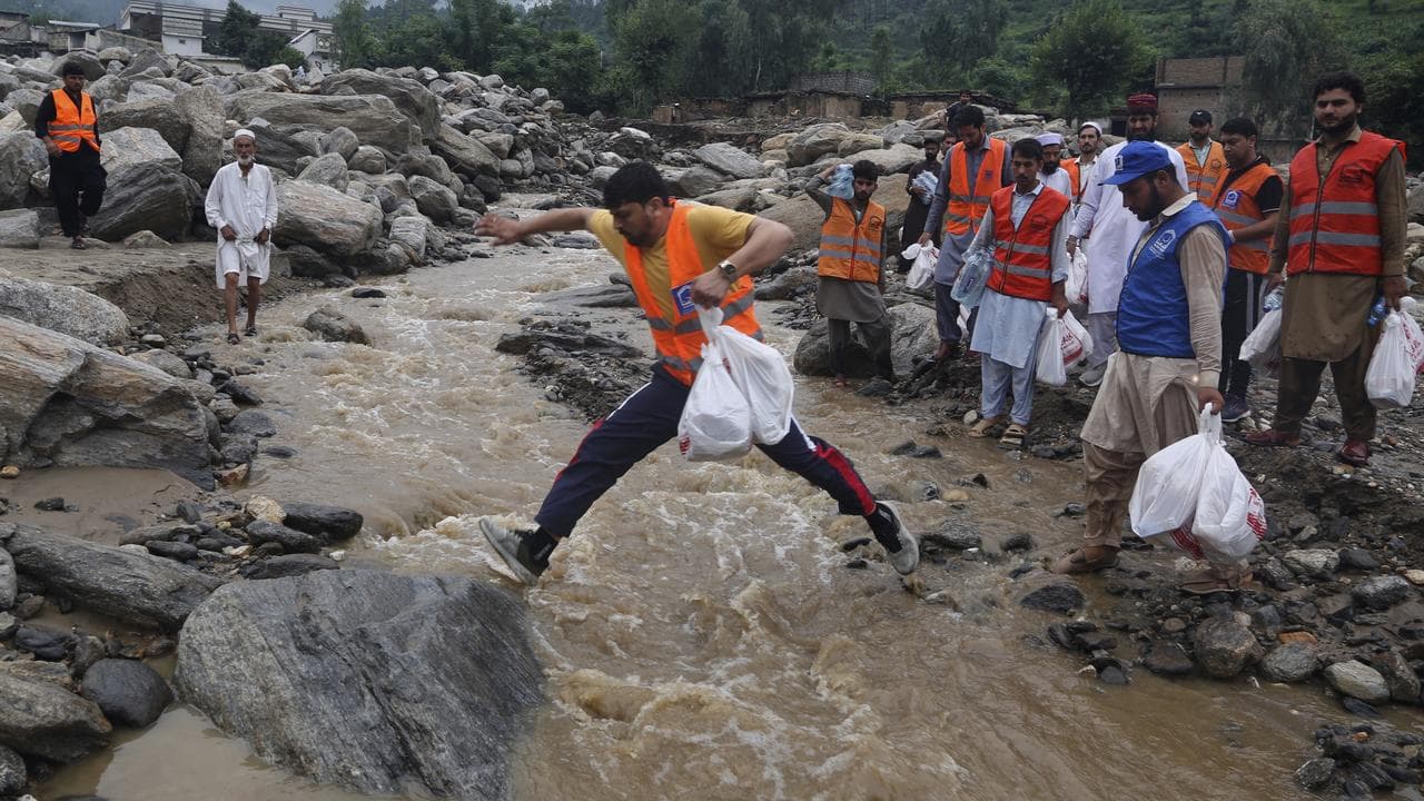 Volunteers in Buner, Pakistan