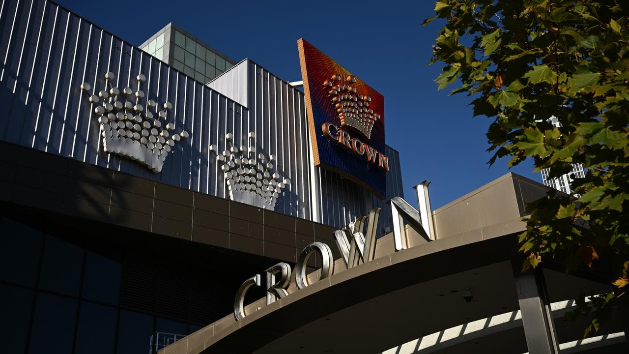 Crown Melbourne signage (file image)