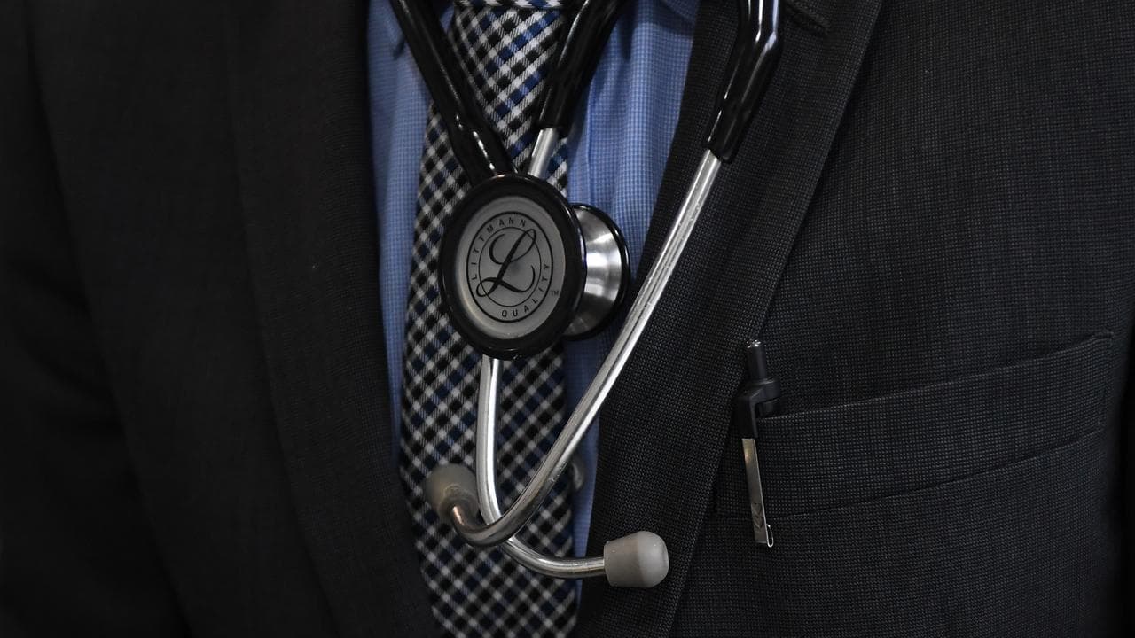 Doctor with stethoscope (file)