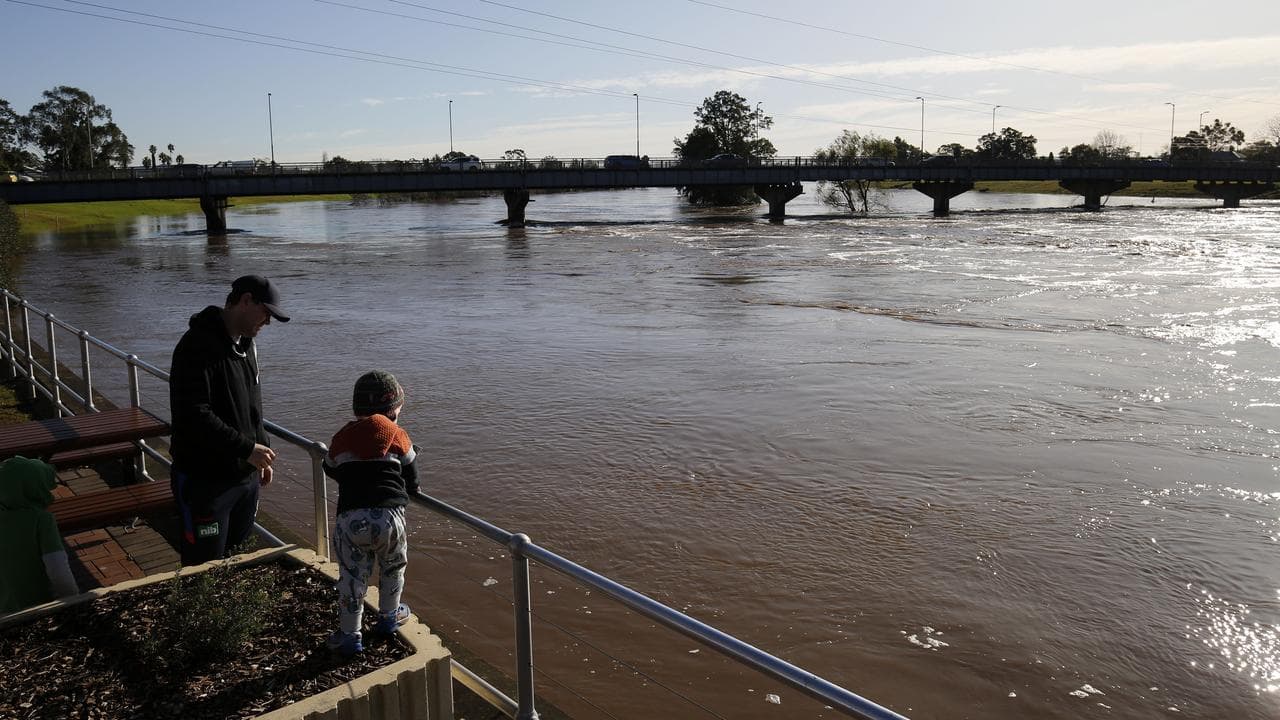 The Hunter river under Belmore Bridge in Maitland (file image)