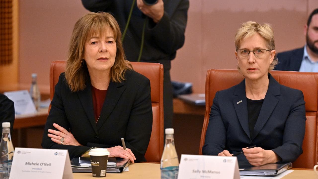 Michele O'Neil and Sally McManus