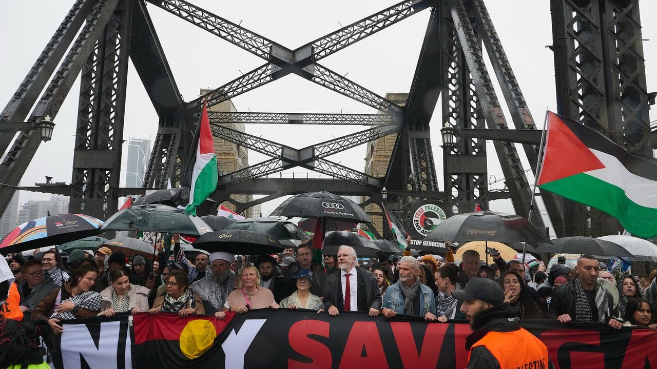 The Palestine Action Group's March for Humanity in Sydney