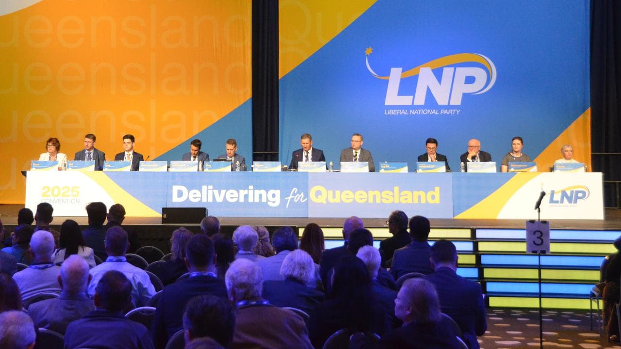 LNP leaders during the Liberal National Party Convention 2025
