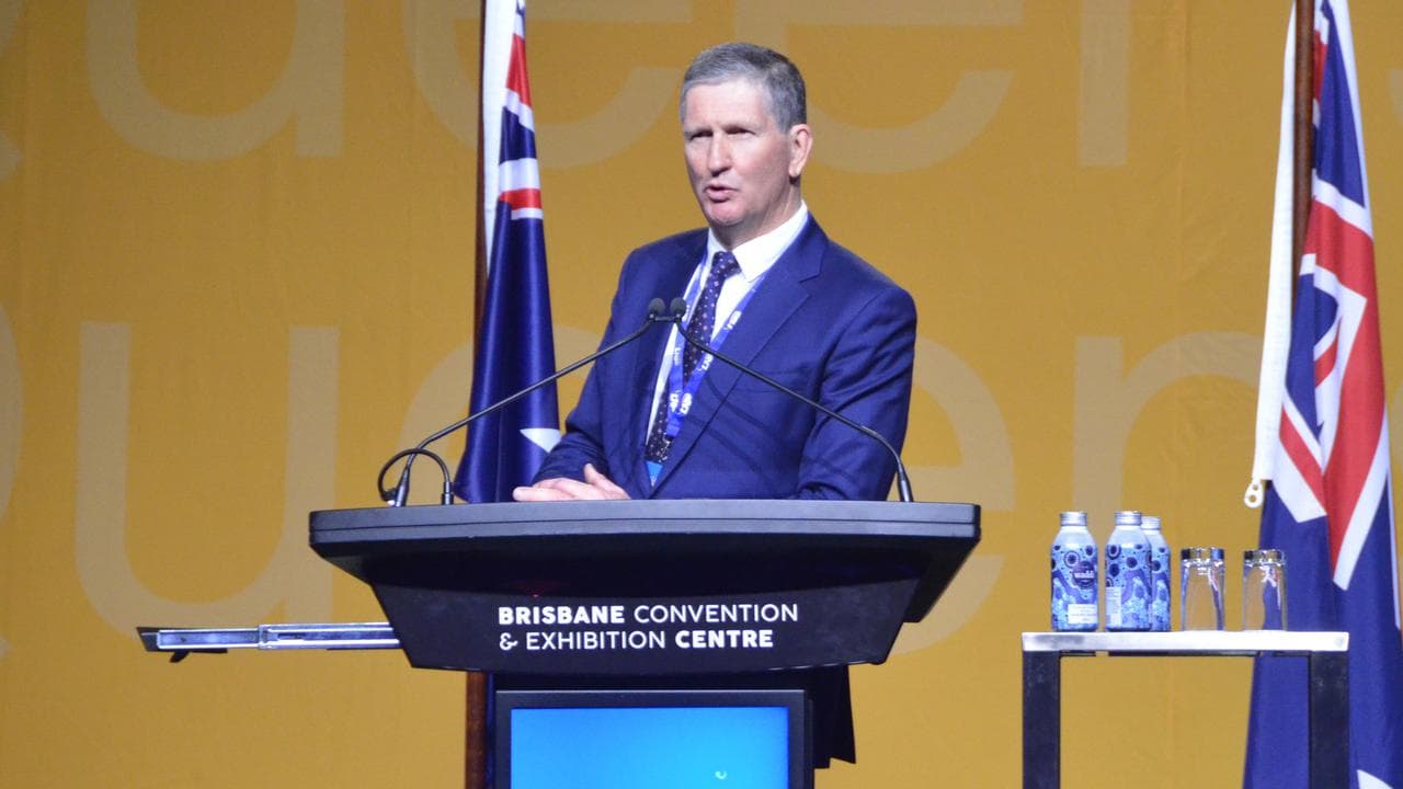 Outgoing LNP party president Lawrence Springborg
