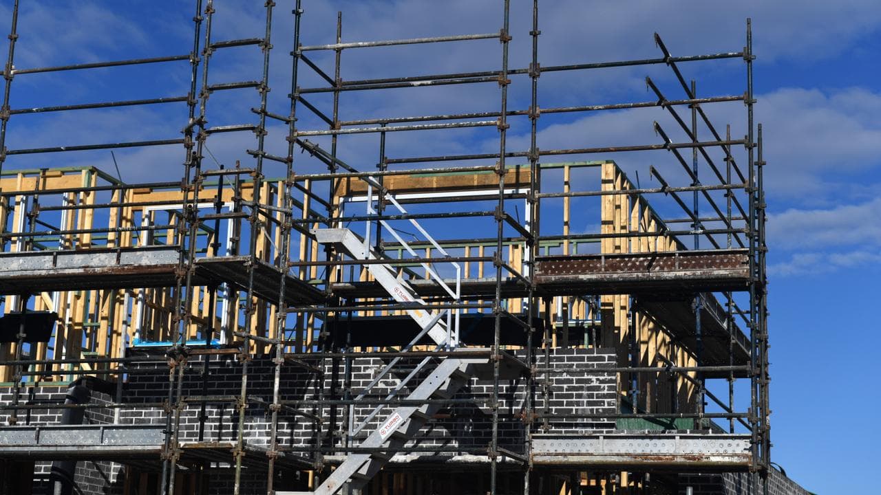 A house under construction