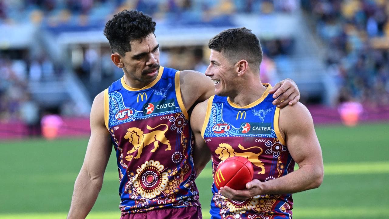 Charlie Cameron (left) and Dayne Zorko (right)