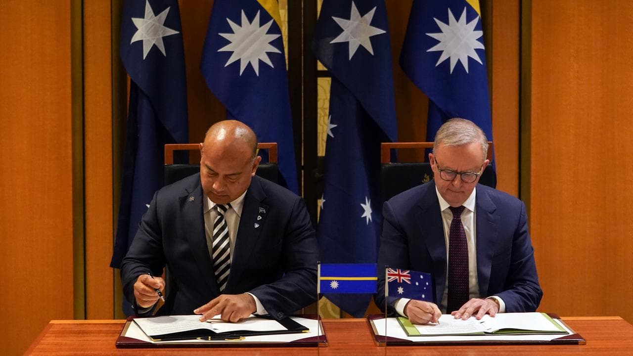 David Adeang and Anthony Albanese