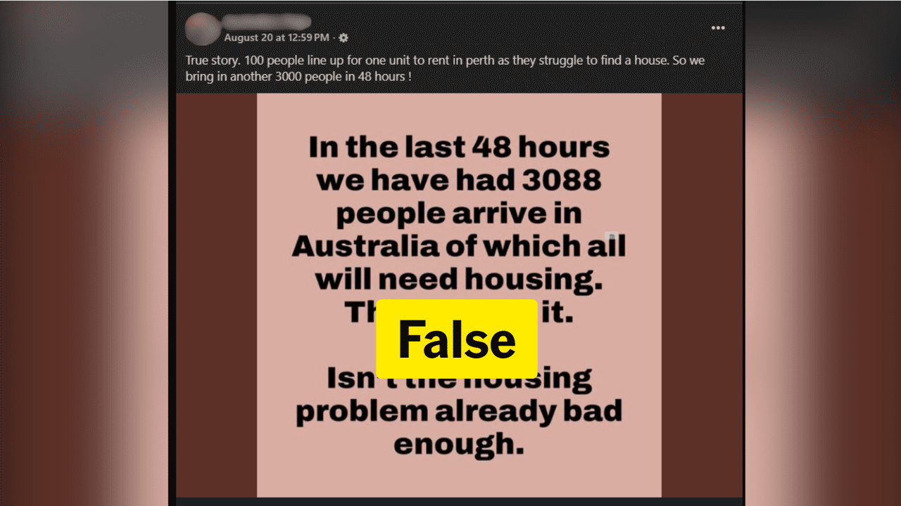 One of the posts featuring the false claim.