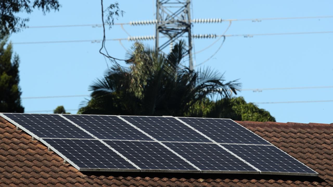 A file photo of solar panels 