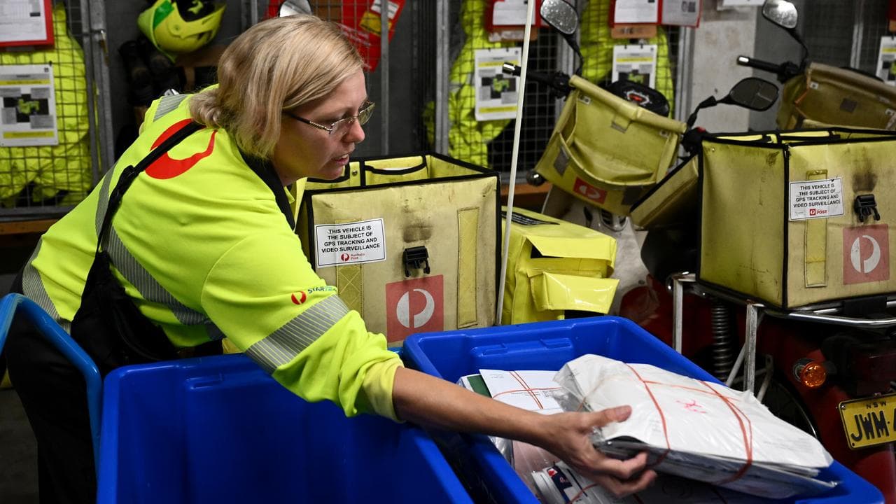 A post office worker 