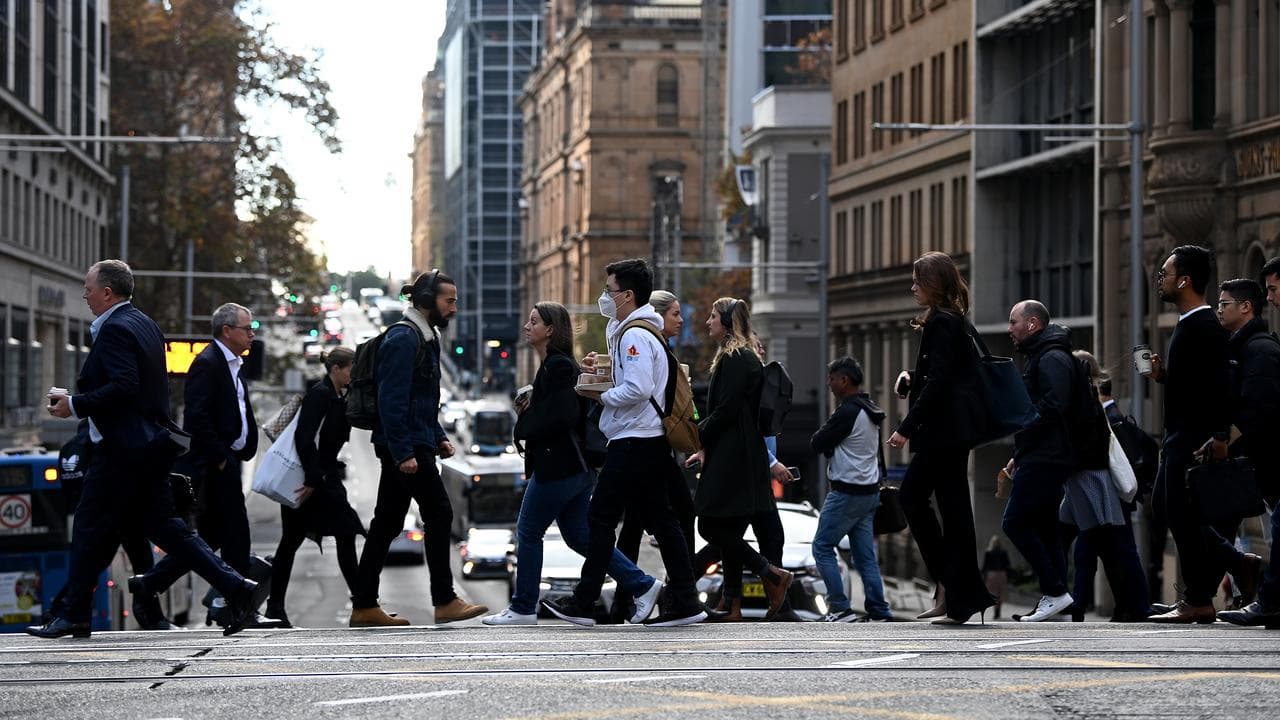 Workers in Sydney's CBD