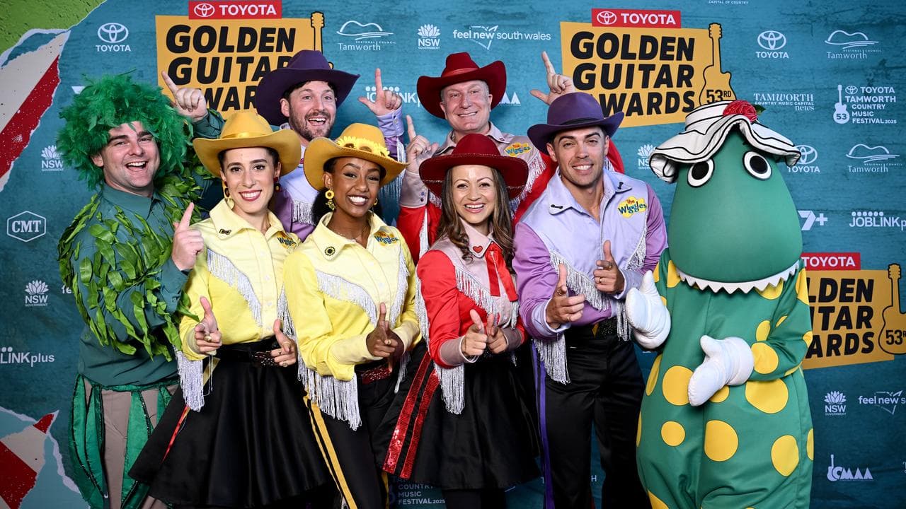 The Wiggles arrive at the Golden Guitar Awards (file)