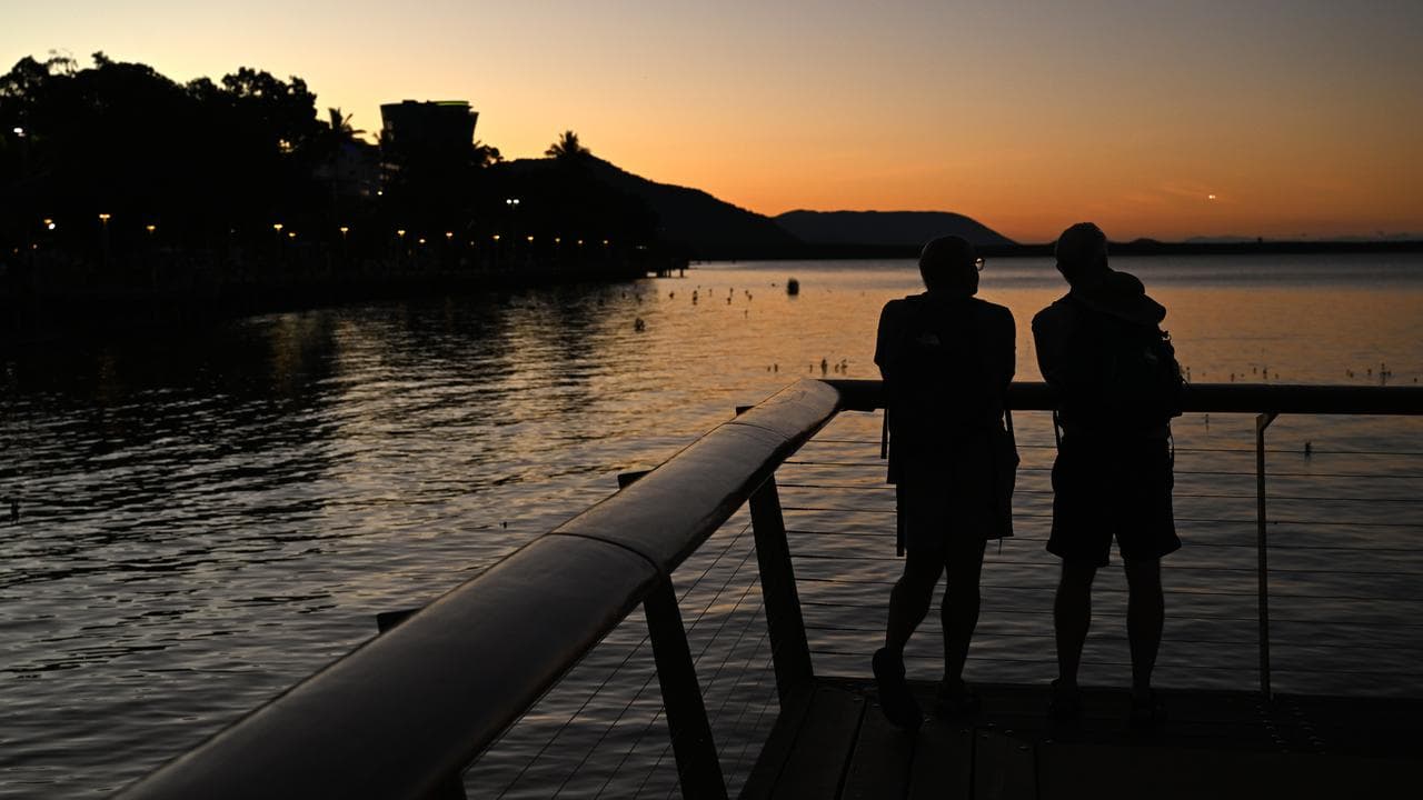 People watch a sunset (file image)