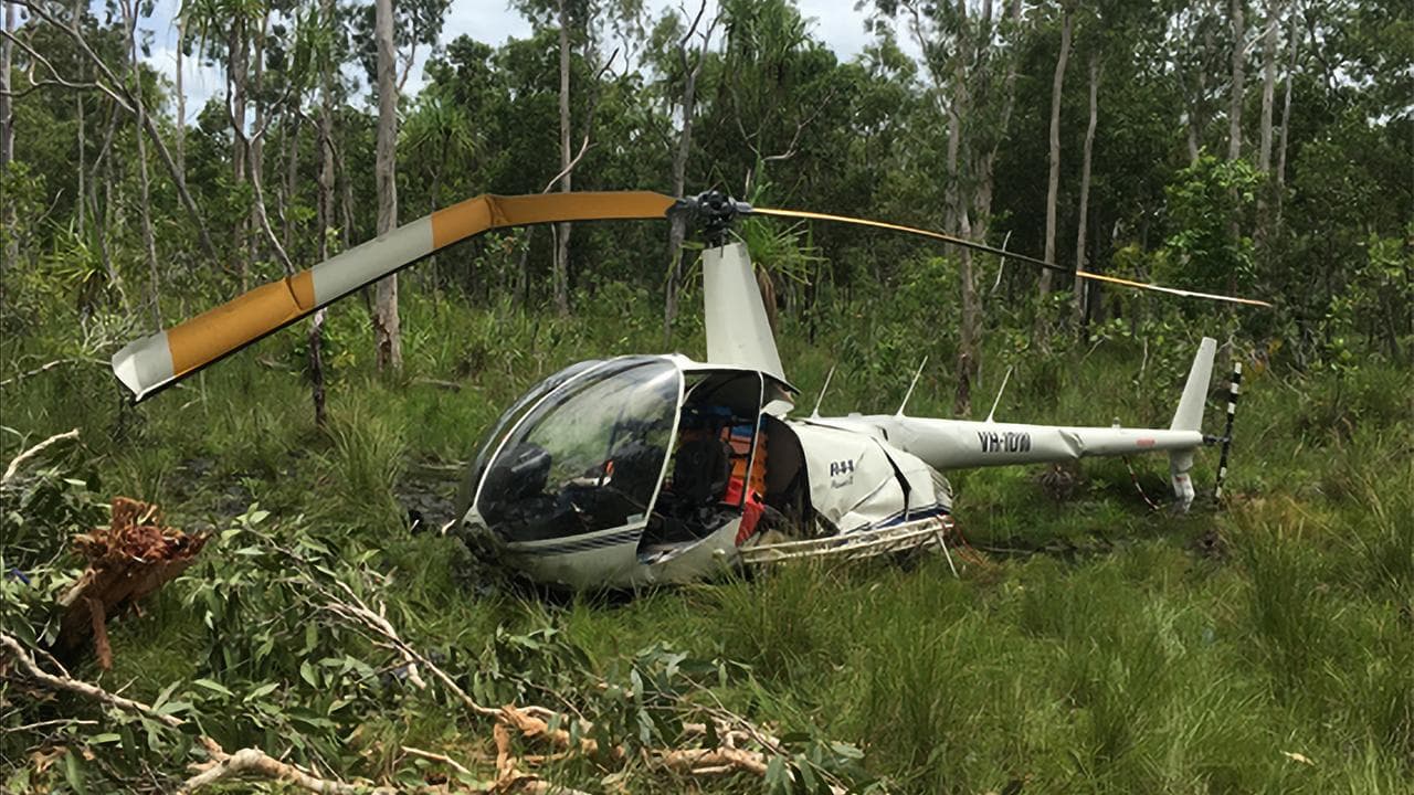 The helicopter crashed in Arnhem Land in the Northern Territory.