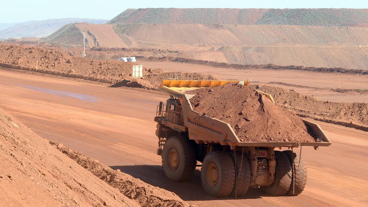 Iron ore on a truck (file image)