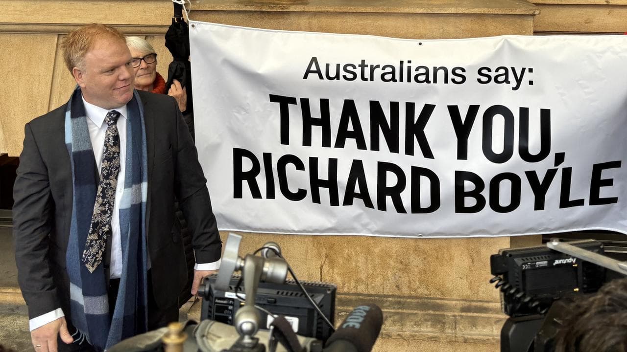 Richard Boyle outside the SA District Court