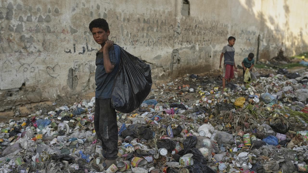 Palestinian children in Gaza