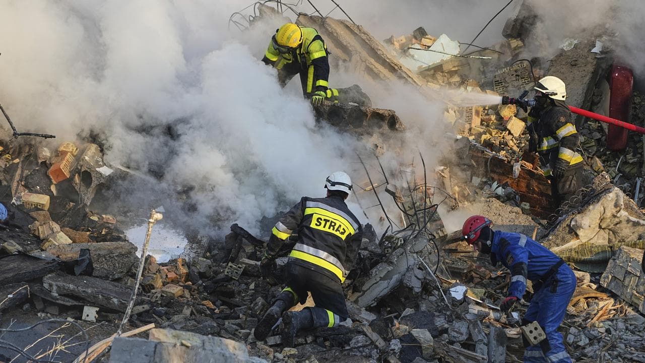 Firefighters in Ukraine
