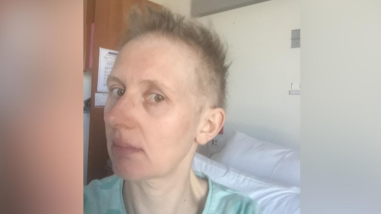 Dr Susannah Morris during cancer treatment