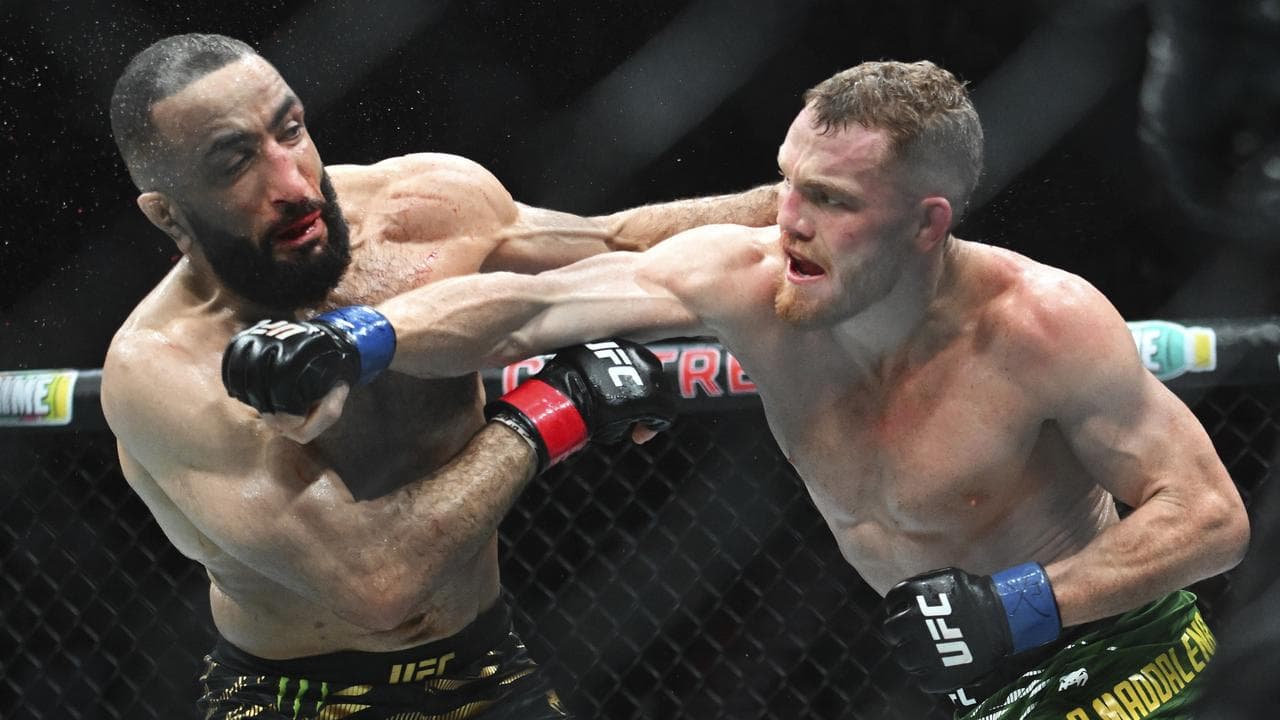 (L-R) Belal Muhammad and Jack Della Maddalena.