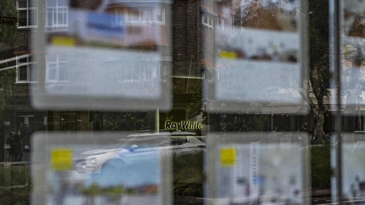 Rental signs in Bondi (file)