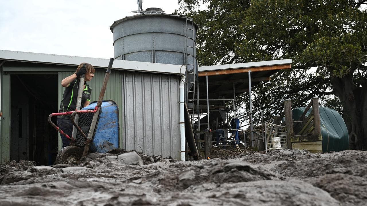 A rural property affected by the floods (file image)