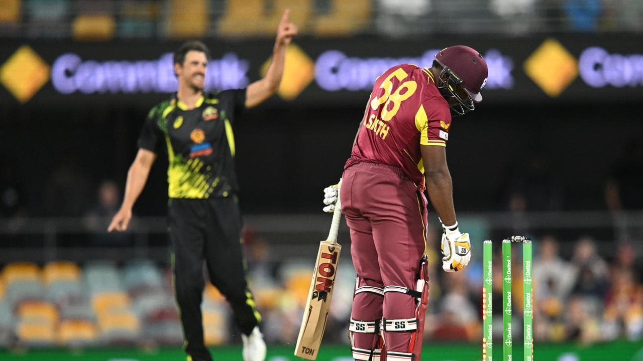 (L-R) Mitchell Starc and Odean Smith.