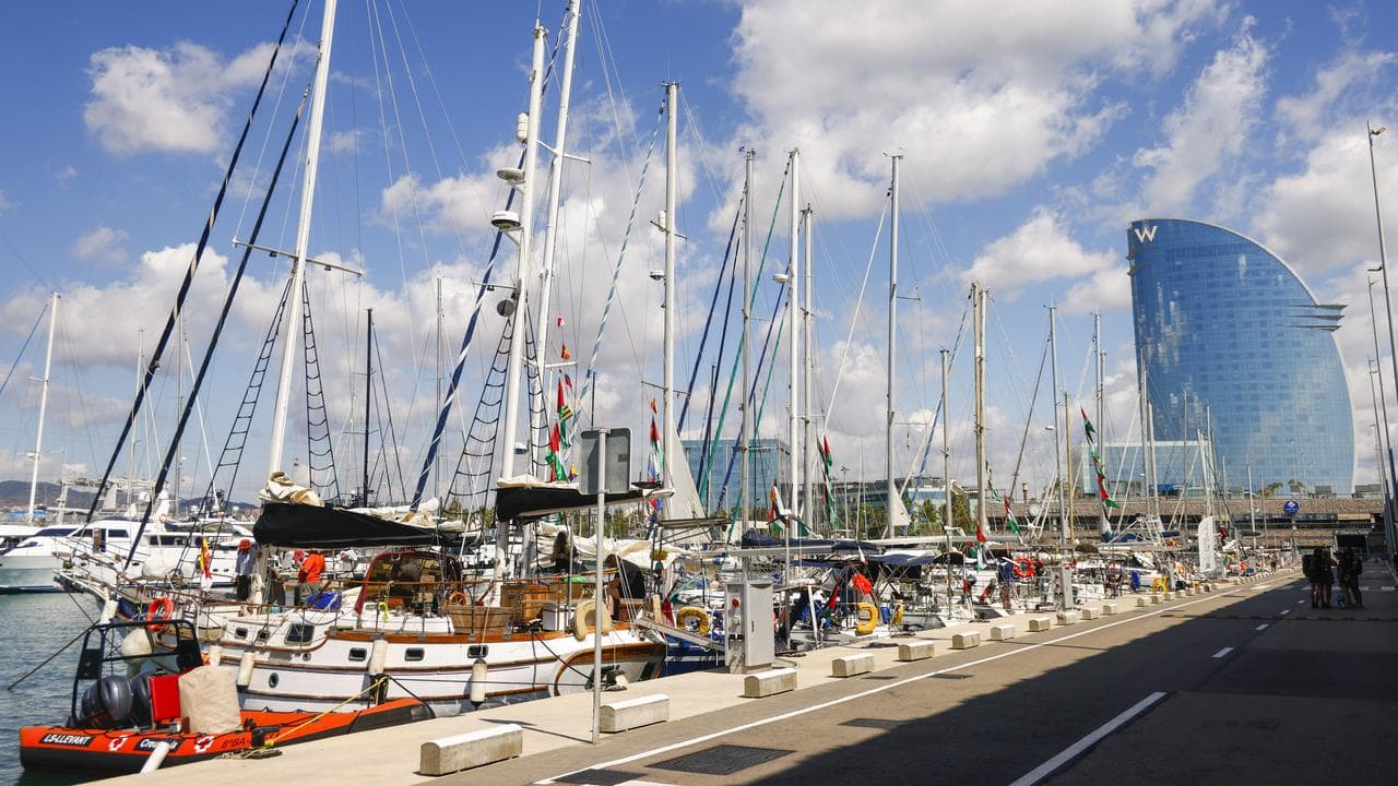 A Gaza-bound flotilla in Barcelona