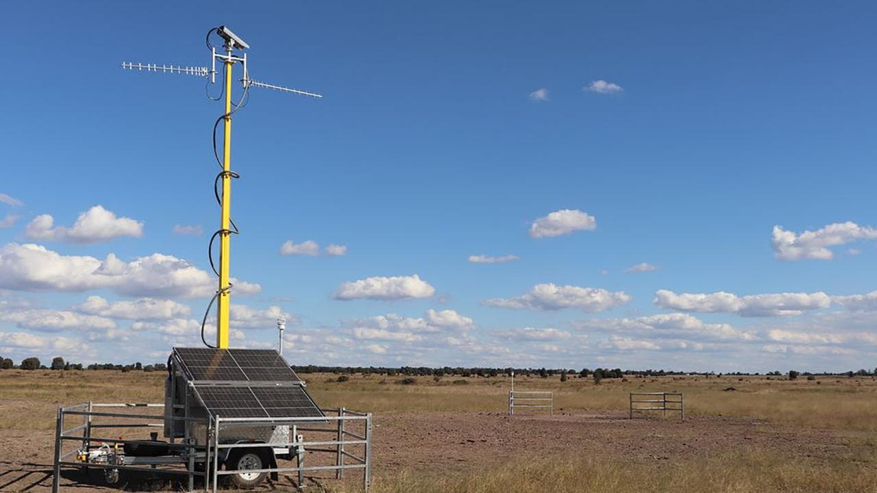 A monitoring device used by research team to measure methane emissions