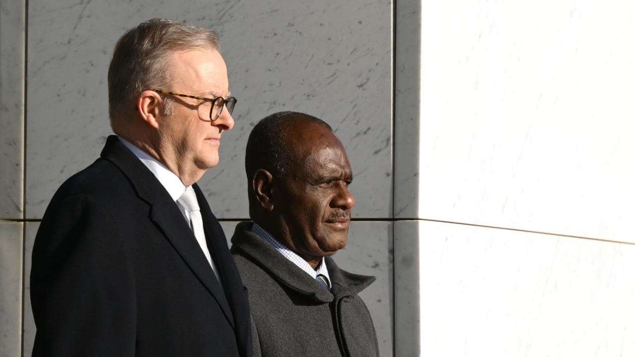 Jeremiah Manele and Anthony Albanese