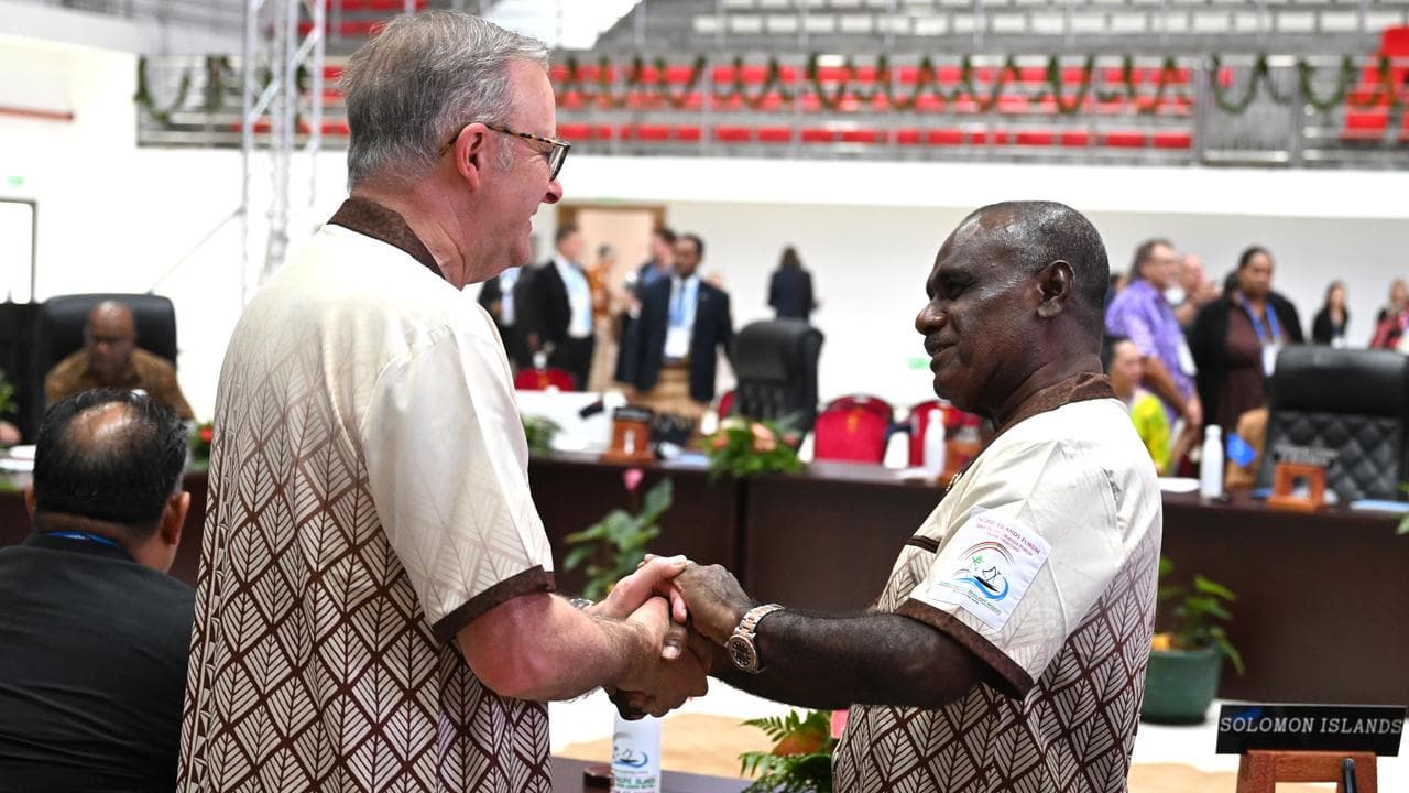 Anthony Albanese and Jeremiah Manele (file image)