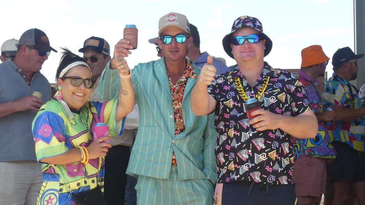 Racegoers at the Birdsville Races, in outback Queensland