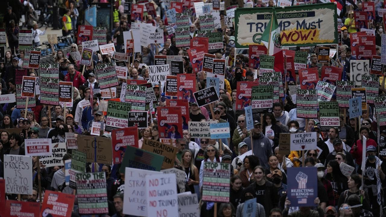 Protesters in Chicago 